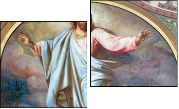 Vienna -  Fresco of Ascension of the Lord  - Obraz dwuczęściowy, Dyptyk