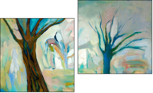 Dead trees  - Obraz dwuczęściowy, Dyptyk