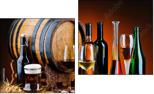 Alcoholic drinks  - Obraz dwuczęściowy, Dyptyk