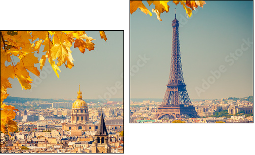 Eiffel Tower  - Obraz dwuczęściowy, Dyptyk