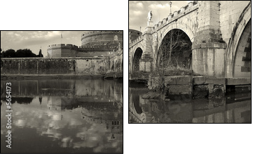 Most do Sant Angelo-Watykan
 - Obraz dwuczęściowy, Dyptyk