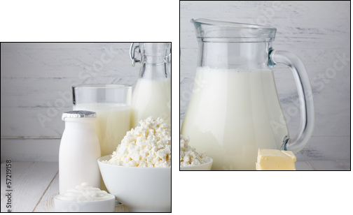 Dairy products  - Obraz dwuczęściowy, Dyptyk