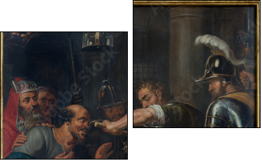 Antwerp - The Torture of Jesus by  Antoon de Bruyn  - Obraz dwuczęściowy, Dyptyk