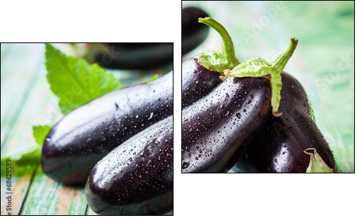 Eggplant  - Obraz dwuczęściowy, Dyptyk