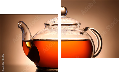 Glass teapot  - Obraz dwuczęściowy, Dyptyk
