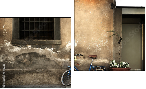 Rowery we włoskim stylu retro - Obraz dwuczęściowy, Dyptyk