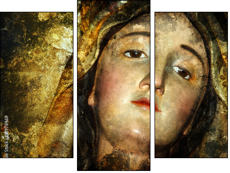virgin maria  - Obraz trzyczęściowy, Tryptyk