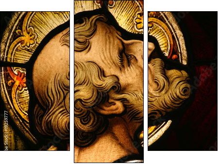 Stained Glass  - Obraz trzyczęściowy, Tryptyk