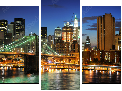 Manhattan – obraz w kolorach neonów
 - Obraz trzyczęściowy, Tryptyk