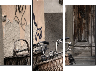 Toskania w starym stylu – romantyczne rowery
 - Obraz trzyczęściowy, Tryptyk