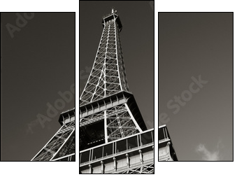 Wieża Eiffela – żelazna dama Paryża - Obraz trzyczęściowy, Tryptyk