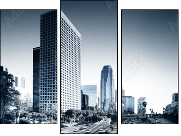 Los Angeles w drodze - Obraz trzyczęściowy, Tryptyk