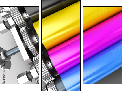 Drukowanie w kolorze – mechanizm fabryki kopii
 - Obraz trzyczęściowy, Tryptyk