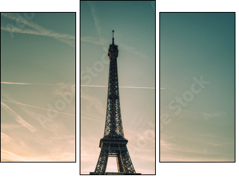 Wieża Eiffela – zasypiający Paryż
 - Obraz trzyczęściowy, Tryptyk