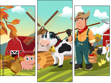 Życie na farmie – stary MacDonald i zwierzęta
 - Obraz trzyczęściowy, Tryptyk
