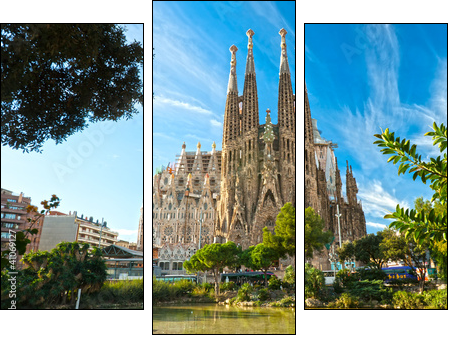 La Sagrada Familia, Barcelona, spain.  - Obraz trzyczęściowy, Tryptyk