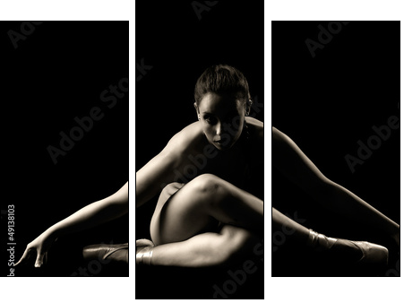 ballerina  - Obraz trzyczęściowy, Tryptyk