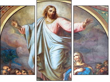 Vienna -  Fresco of Ascension of the Lord  - Obraz trzyczęściowy, Tryptyk