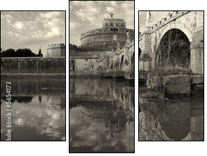 Most do Sant Angelo-Watykan
 - Obraz trzyczęściowy, Tryptyk