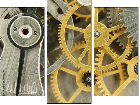 clockwork  - Obraz trzyczęściowy, Tryptyk