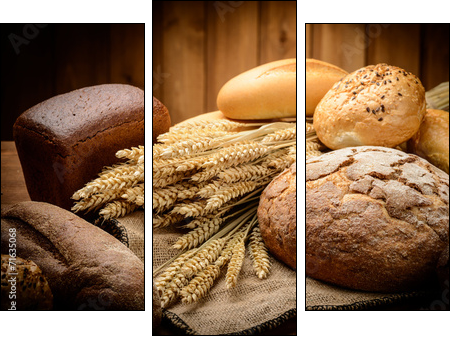 The Bread  - Obraz trzyczęściowy, Tryptyk