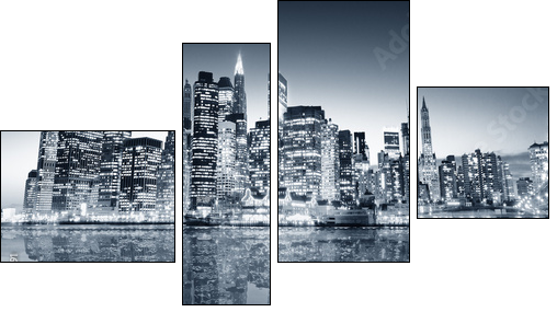 Nocny Manhattan – wyspa ze stali
 - Obraz czteroczęściowy, Fortyk