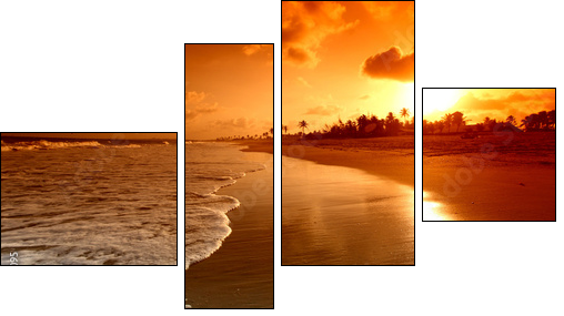 Wschód słońca nad oceanem
 - Obraz czteroczęściowy, Fortyk