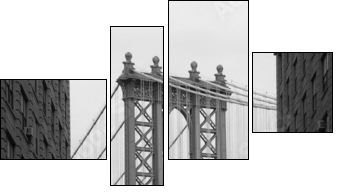 Nowy Jork: most na Manhattanie
 - Obraz czteroczęściowy, Fortyk