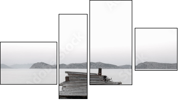 Górskie jezioro – nabrzeże
 - Obraz czteroczęściowy, Fortyk