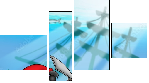 Ośmiornica – pirat: podwodne przygody w świecie wraków
 - Obraz czteroczęściowy, Fortyk