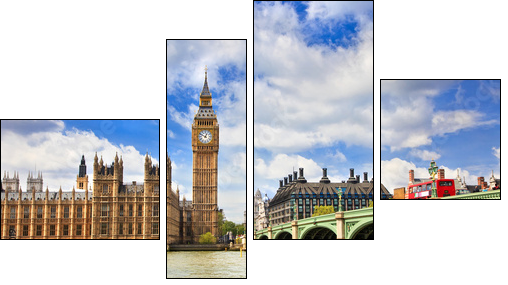 Big Ben – centralny Londyn w obiektywie
 - Obraz czteroczęściowy, Fortyk