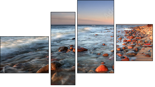 Bałtyckie wybrzeże = nastrojowa strona morza - Obraz czteroczęściowy, Fortyk