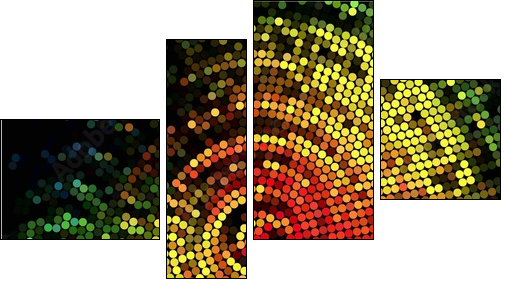 Mandala z pikseli
 - Obraz czteroczęściowy, Fortyk