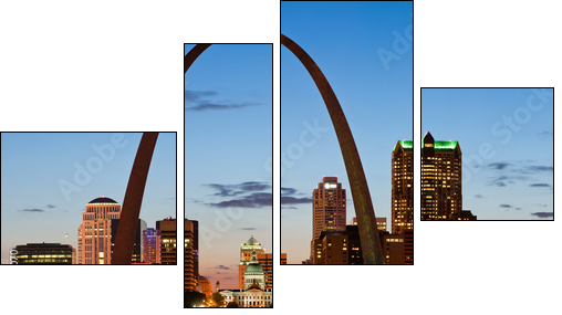 St. Louis – łuk triumfu miasta
 - Obraz czteroczęściowy, Fortyk