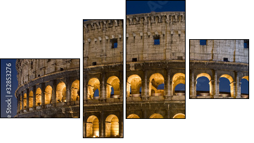 Koloseum o zmierzchu- Rzym
 - Obraz czteroczęściowy, Fortyk