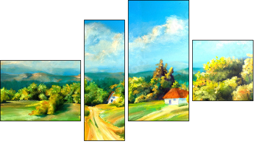 Lato jak malowane – wiejskie wakacje
 - Obraz czteroczęściowy, Fortyk