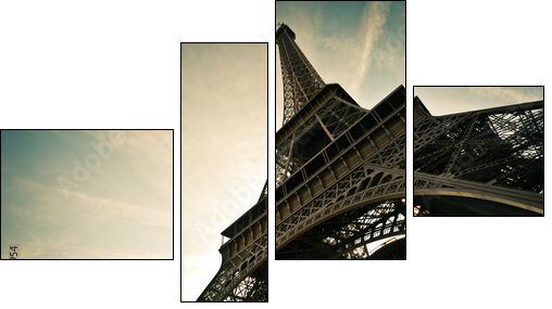 Paryska wycieczka – zoom na Wieżę Eiffela
 - Obraz czteroczęściowy, Fortyk
