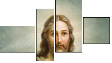 Copy of typical catholic image of Jesus Christ  - Obraz czteroczęściowy, Fortyk