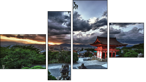 Kyoto  - Obraz czteroczęściowy, Fortyk