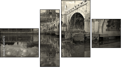 Most do Sant Angelo-Watykan
 - Obraz czteroczęściowy, Fortyk