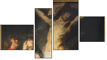 Antwerp - The Crucifixion paint by Jacob Jordaens  - Obraz czteroczęściowy, Fortyk