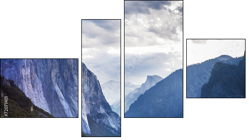 El Capitan, Yosemite national park, California, usa  - Obraz czteroczęściowy, Fortyk