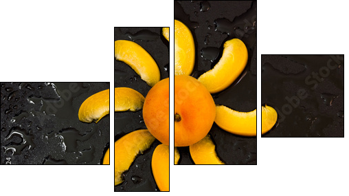 Apricots  - Obraz czteroczęściowy, Fortyk