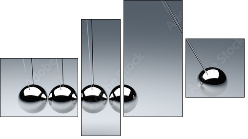 Kulki Newtona – powtarzalność cyklu
 - Obraz czteroczęściowy, Fortyk
