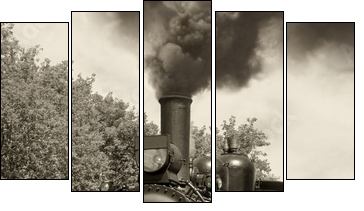 Vintage lokomotywa
 - Obraz pięcioczęściowy, Pentaptyk