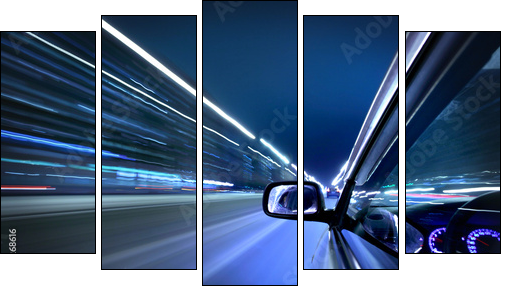 Nocna jazda samochodem – czas na refleksję
 - Obraz pięcioczęściowy, Pentaptyk