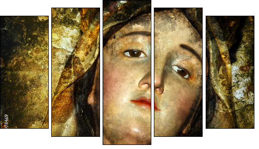 virgin maria  - Obraz pięcioczęściowy, Pentaptyk