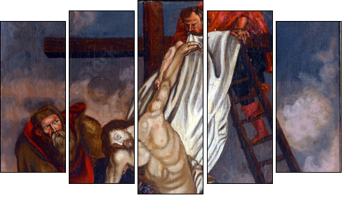 Deposition from the Cross  - Obraz pięcioczęściowy, Pentaptyk