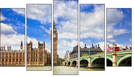 Big Ben – centralny Londyn w obiektywie
 - Obraz pięcioczęściowy, Pentaptyk