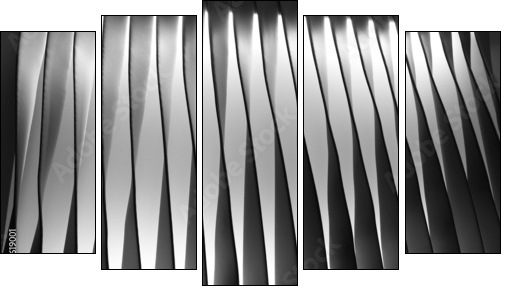 Symetria formy, asymetria cienia
 - Obraz pięcioczęściowy, Pentaptyk
